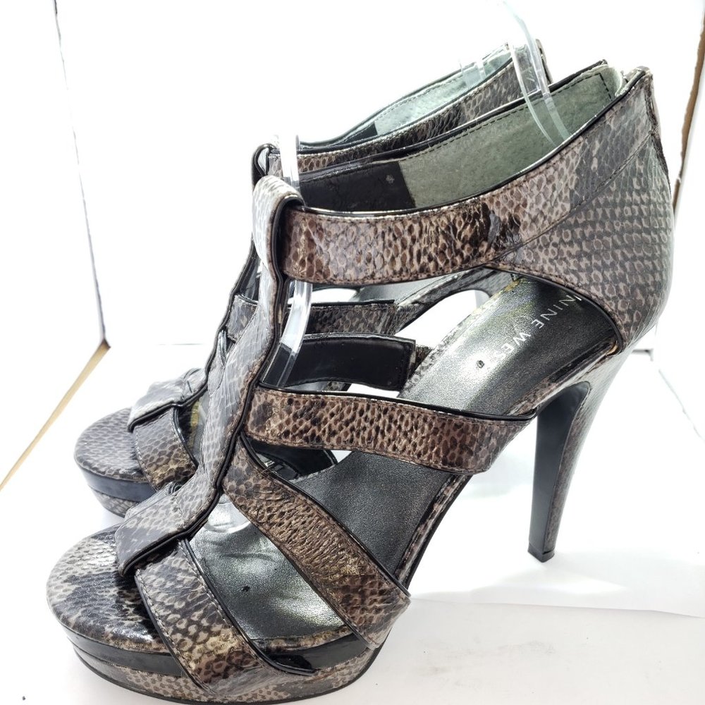 SALE PRICED!!>>NINE WEST FLASHO SZ 8 1/2 SEXY PLATFORM STILLETOS